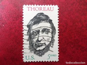 Sellos: -estados unidos, 1967, 150 aniv.nacimiento de henri david thoreau, Yvert 830